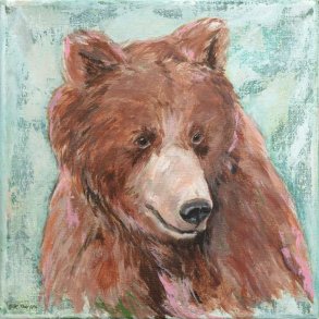 Bj�rn 2, original  acrylmaleri