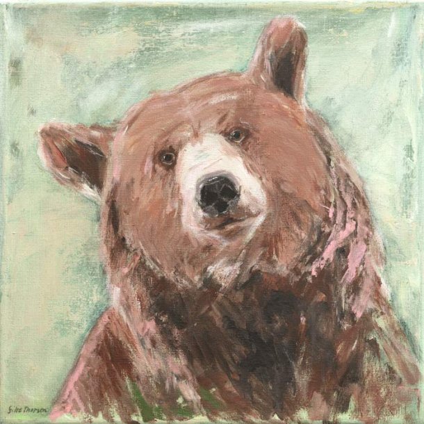 Bjrn 3. Original acrylmaleri.