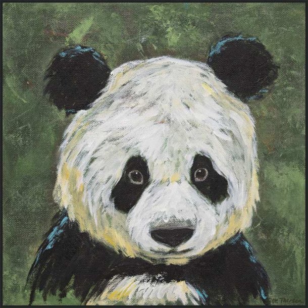 Panda 1, original acrylmaleri
